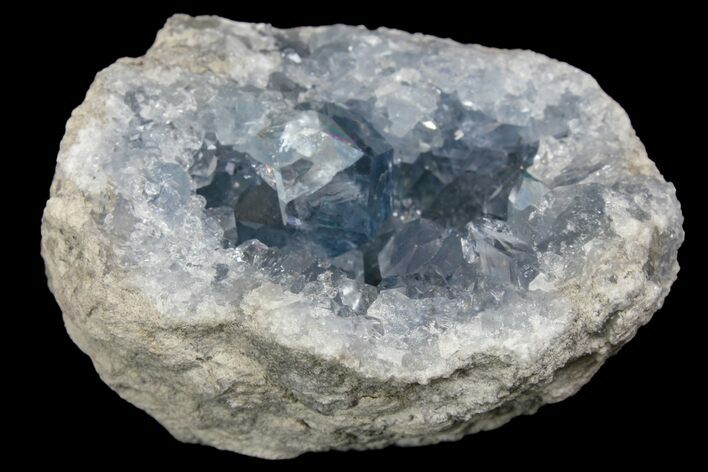 Sky Blue Celestine (Celestite) Crystal Cluster - Madagascar #139409